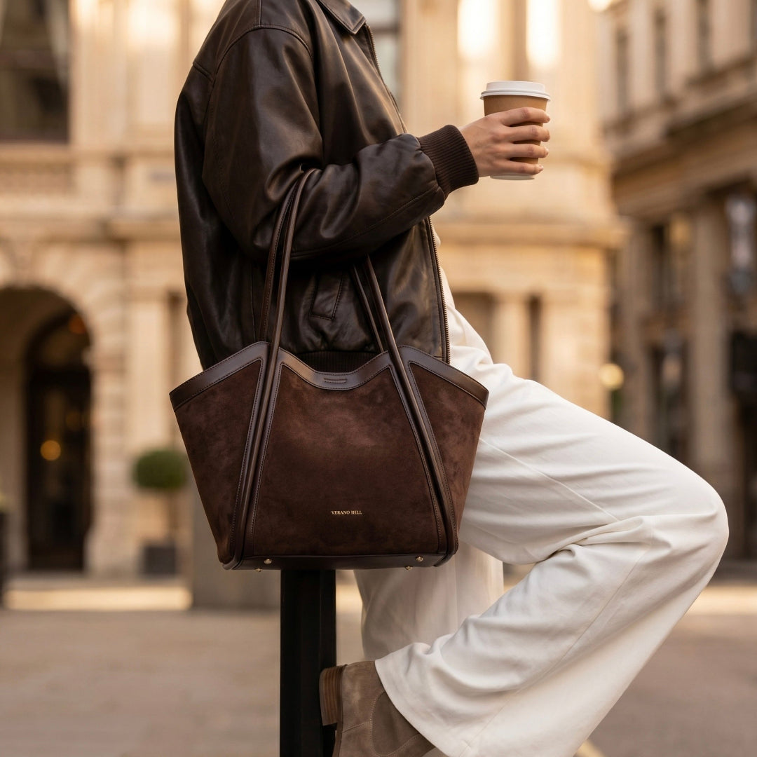 Aurora Suede Shoulder Bag