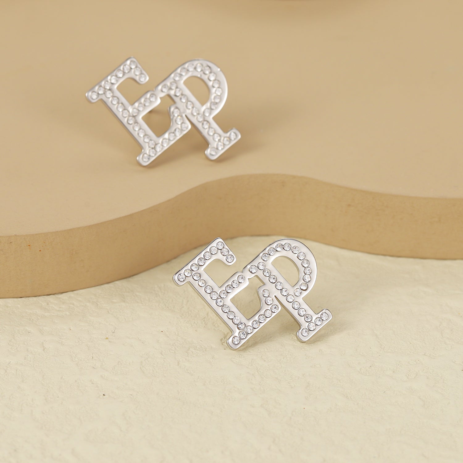 Sparkling Initials Earrings