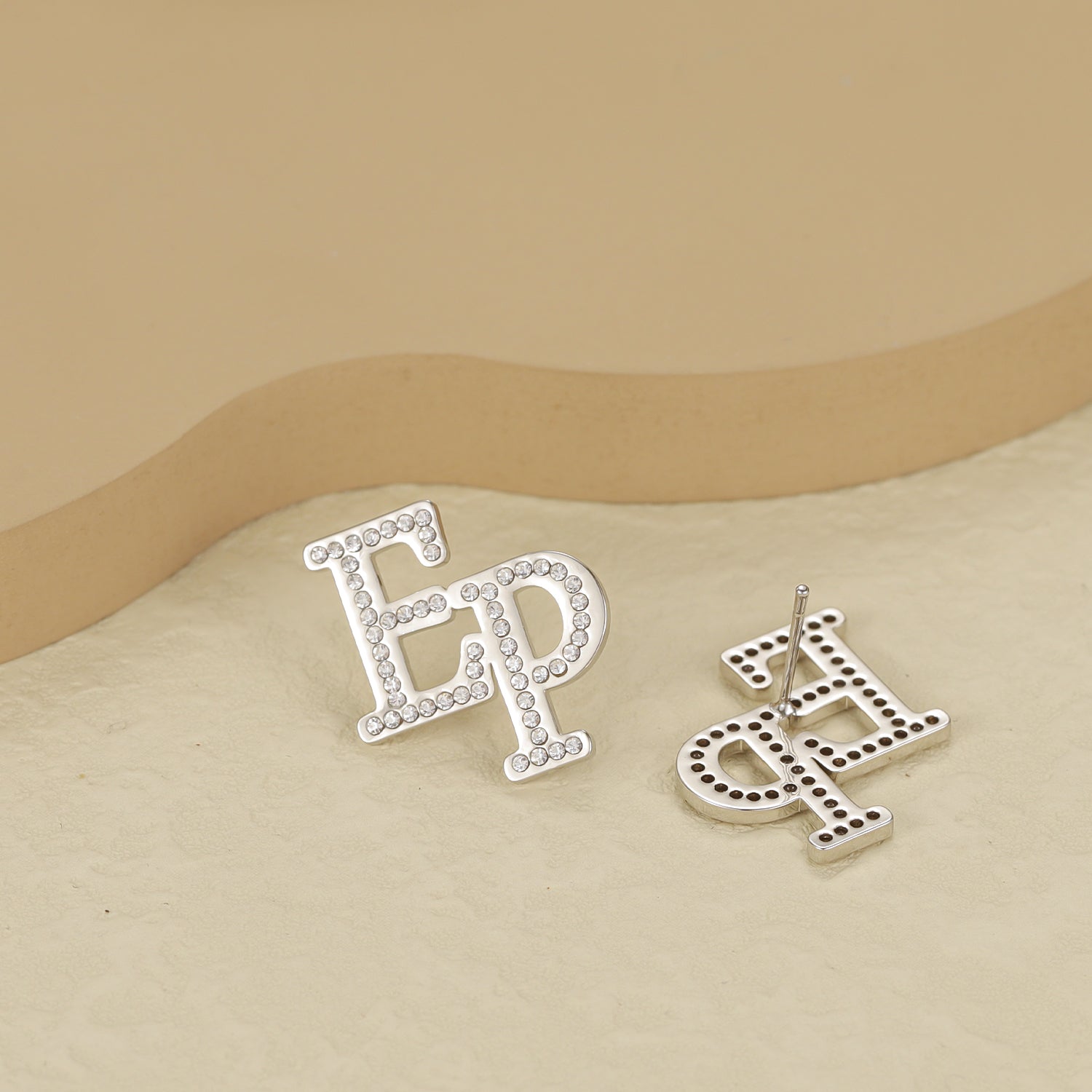 Sparkling Initials Earrings