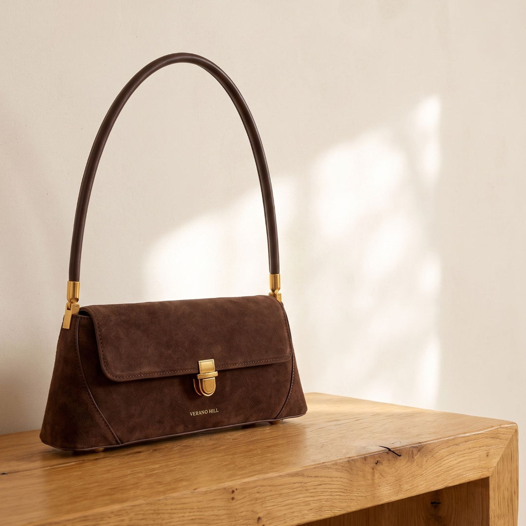 Parisienne Suede Shoulder Bag