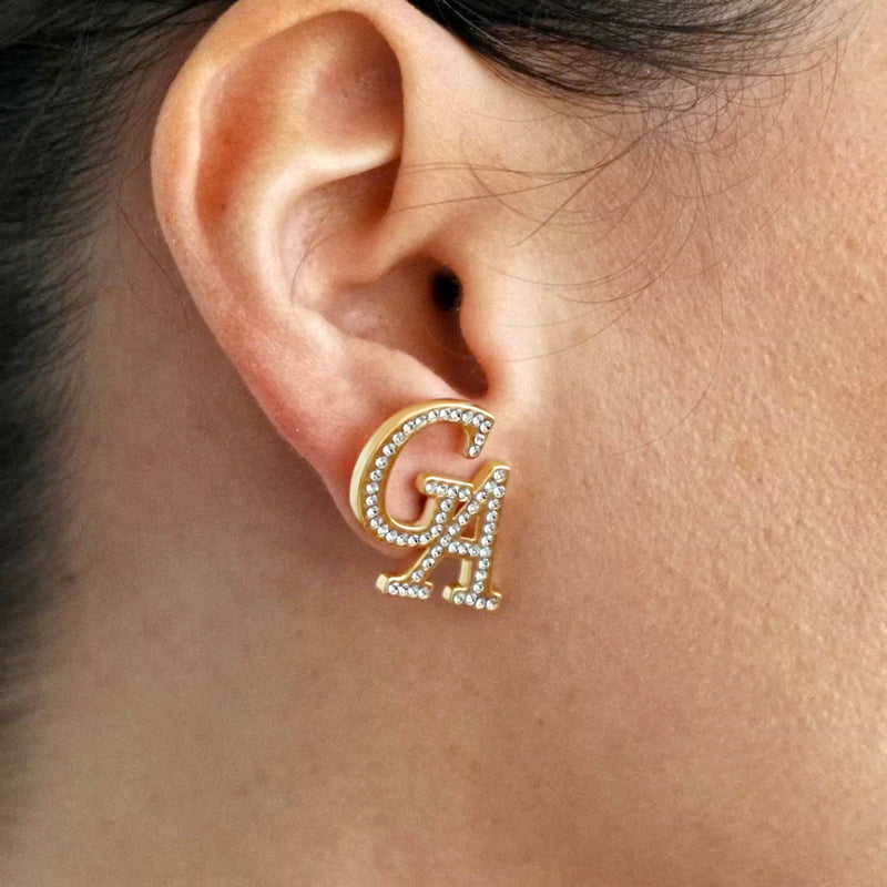 Sparkling Initials Earrings