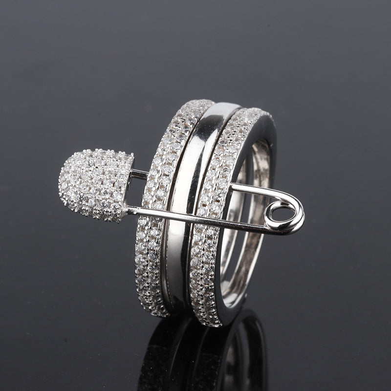 Lustrous Pin Ring