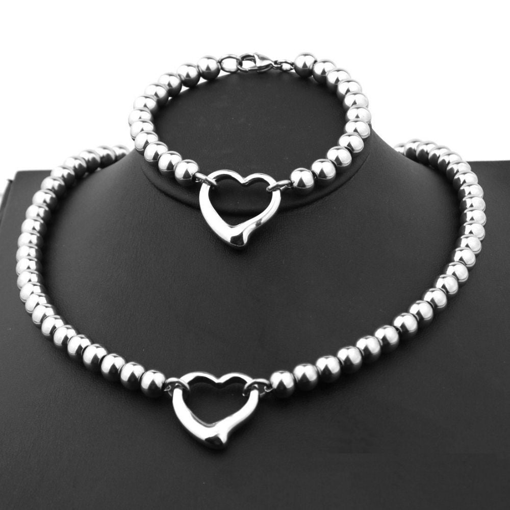 Jazuri Heart Pendant Set