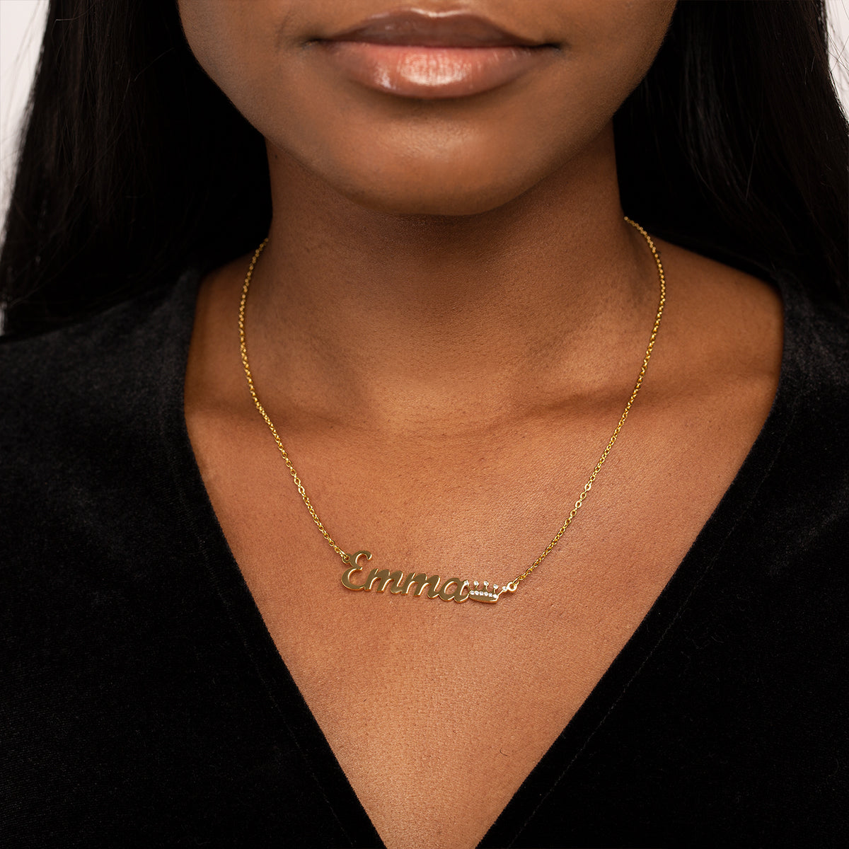 Crown Name Necklace